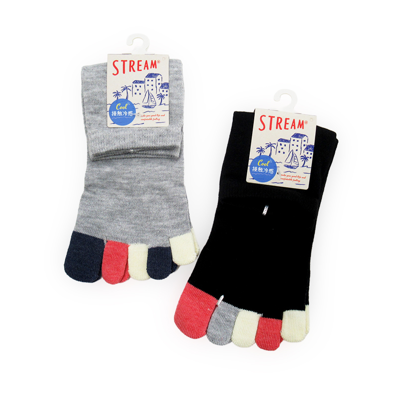 STREAM 接触冷感 5指指先マリンソックス